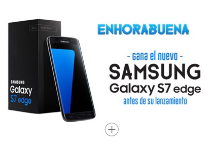 Sorteo del nuevo Samsung Galaxy S7 edge