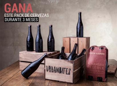 Caja de cerveza Alhambra Reserva Roja