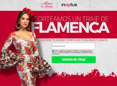 Traje de flamenca de la firma Aires de Feria